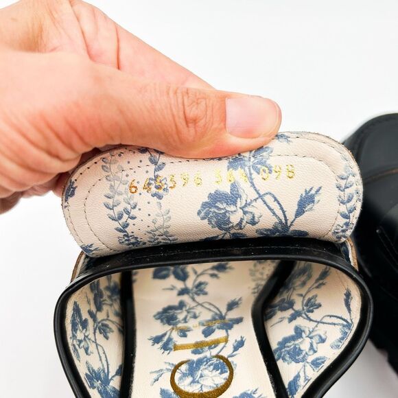 Gucci Platform Horsebit Cordovan Sandals Mules Chunky Slides EU 36.5 US 6.5 - Picture 6 of 11